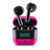 Music Sound SPARK ausinės su LED ekranu, True Wireless Stereo (TWS), skambučiams/muzikai, 66 g, ausinės, rožinės