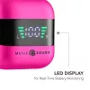 Music Sound SPARK ausinės su LED ekranu, True Wireless Stereo (TWS), skambučiams/muzikai, 66 g, ausinės, rožinės