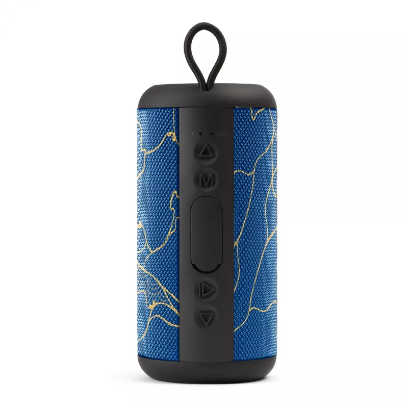 Muzikos garsas vertikalus Bluetooth garsiakalbis 5WATT, 5 W, belaidis, 0,15 m, nešiojamas mono garsiakalbis, mėlynas, cilindro formos