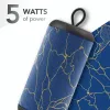 Muzikos garsas vertikalus Bluetooth garsiakalbis 5WATT, 5 W, belaidis, 0,15 m, nešiojamas mono garsiakalbis, mėlynas, cilindro formos