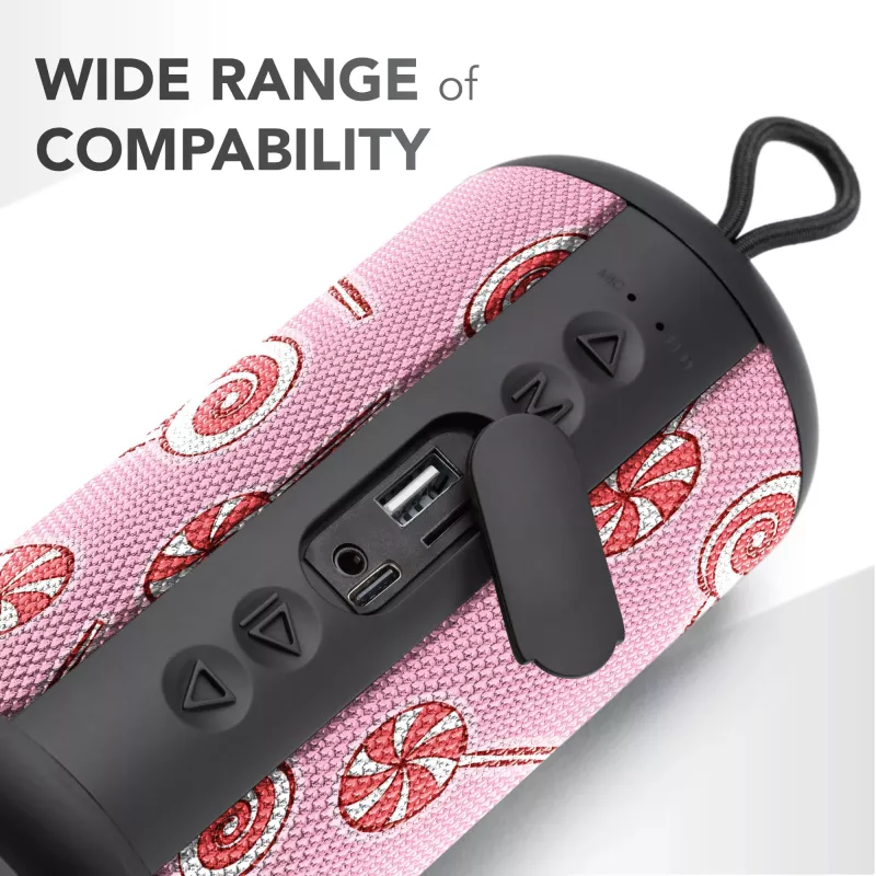 Mono Portable Speaker Music Sound Vertical Speaker rožinė