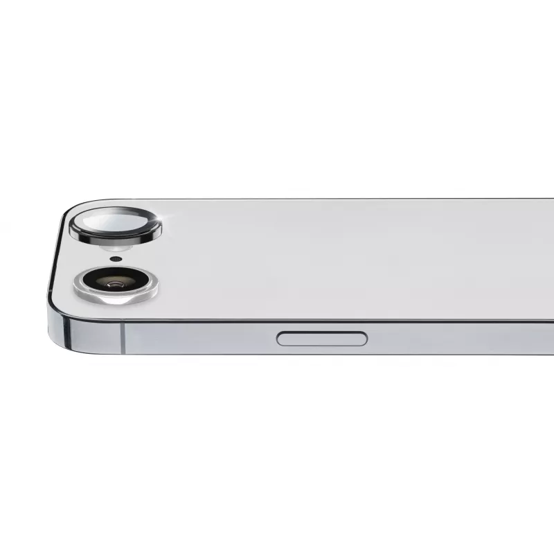 Ekrano ir fotoaparato lęšio apsauginė plėvelė Cellularline CAMERARINGIPHSE4, skirta iPhone SE 2025, atspari įbrėžimams, skaidri
