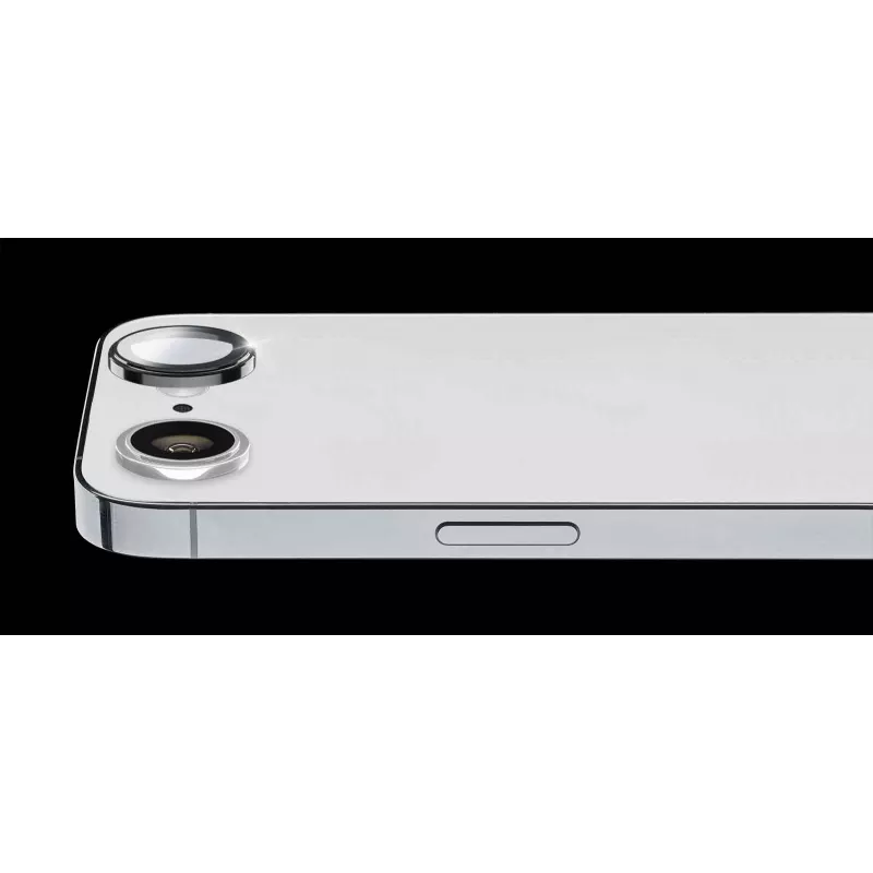 Ekrano ir fotoaparato lęšio apsauginė plėvelė Cellularline CAMERARINGIPHSE4, skirta iPhone SE 2025, atspari įbrėžimams, skaidri