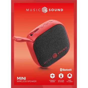 Music Sound belaidis garsiakalbis Mini kompaktiškas ir spalvingas 3 vatų „Bluetooth“ garsiakalbis