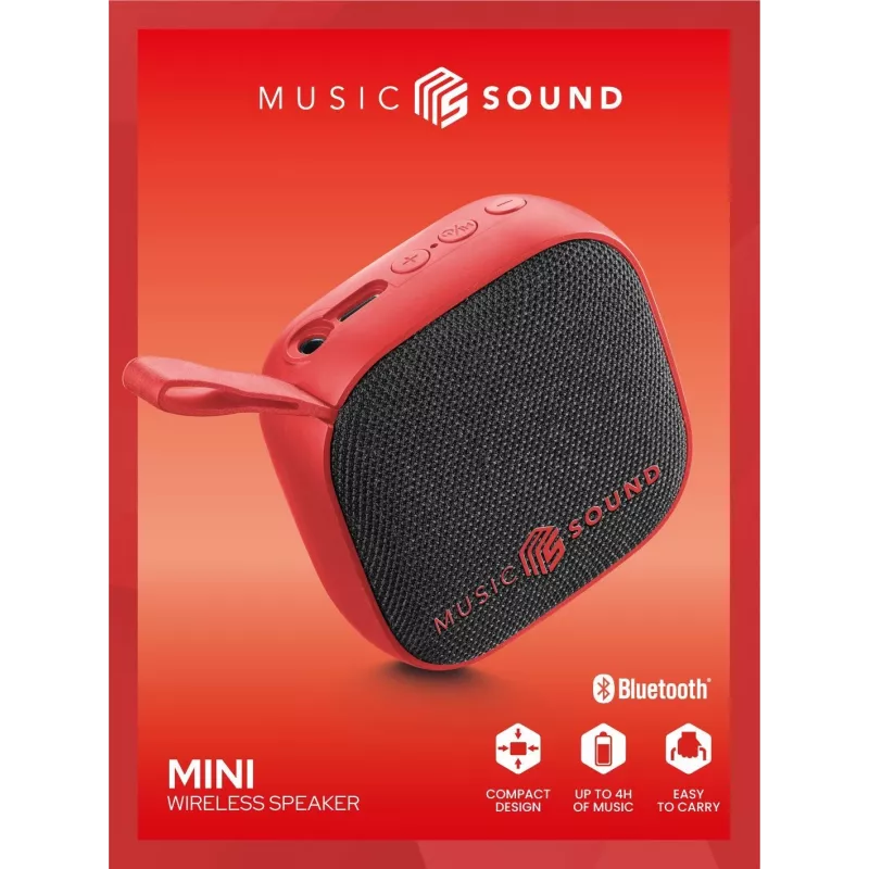 Music Sound belaidis garsiakalbis Mini kompaktiškas ir spalvingas 3 vatų „Bluetooth“ garsiakalbis