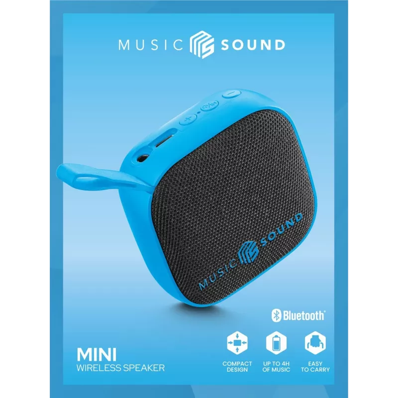 Music Sound belaidis garsiakalbis Mini kompaktiškas ir spalvingas 3 vatų Bluetooth garsiakalbis