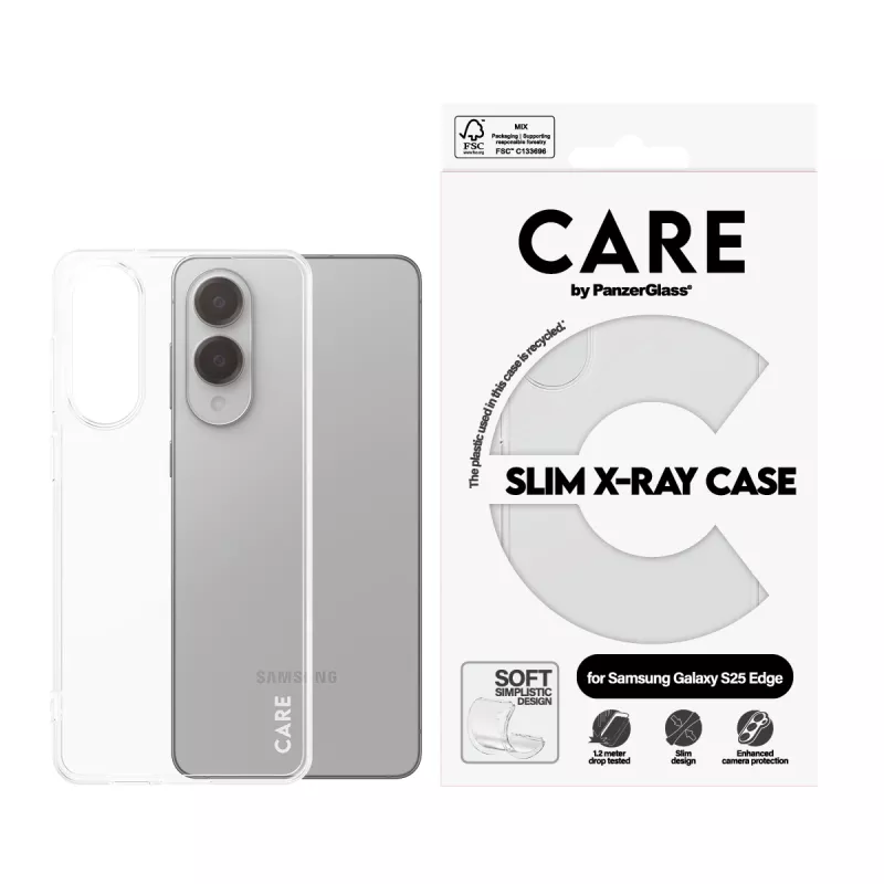 Dangtelis PanzerGlass Samsung Galaxy S25 Edge Skaidrus X-Ray Soft