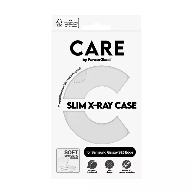 Dangtelis PanzerGlass Samsung Galaxy S25 Edge Skaidrus X-Ray Soft