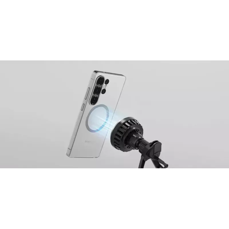 Automobilinis magnetinis belaidis įkroviklis Samsung Qi2 GP-PWU025WIBBW — išmaniesiems telefonams (reikalingas magnetinis dėklas), juodas