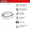 “Displex” 10H grūdintas stiklas, skirtas “Apple Watch 9/8/7” (41 mm), viso korpuso dėklas, IP68, užsegamas, permatomas