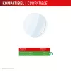 Displex 9H Glass Galaxy Watch 7/6 (44mm), 2 vnt., itin plonas, berėmis, neatspindintis, pagamintas Vokietijoje