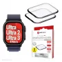 Ekrano apsauga Displex Unbreakable Full Cover Smart Glass, skirta Apple Watch Ultra 3/Ultra 2/Ultra (49 mm), 2 vnt., nuo krašto iki krašto, skaidri