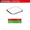 Ekrano apsauga Displex Unbreakable Full Cover Smart Glass, skirta Apple Watch Ultra 3/Ultra 2/Ultra (49 mm), 2 vnt., nuo krašto iki krašto, skaidri