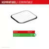 Ekrano apsauga Displex Unbreakable Full Cover Smart Glass Apple Watch 11/10 46mm Itin plona Kraštas iki krašto 2 vnt.