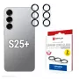 Grūdinto stiklo ekrano apsauga e.v.i. Samsung Galaxy S25+ — DISPLEX CAMGLASS ALL-IN-ONE (modelis 02118)