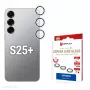 Displex Premium Camera Lens Glass, Samsung Galaxy S25+, 10H, Single Rings, DLC, permatomas, Quick Mount