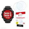 Ekrano apsauginis stiklas Compulocks Displex 9H, skirtas Garmin fenix 8 / fenix E (47 mm) – 2 vnt., itin plonas, berėmis, neatspindintis dėmių