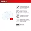 Ekrano apsauginis stiklas Compulocks Displex 9H, skirtas Garmin fenix 8 / fenix E (47 mm) – 2 vnt., itin plonas, berėmis, neatspindintis dėmių