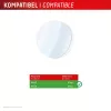 Ekrano apsauginis stiklas Compulocks Displex 9H, skirtas Garmin fenix 8 / fenix E (47 mm) – 2 vnt., itin plonas, berėmis, neatspindintis dėmių