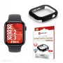 Ekrano apsauga PanzerGlass Displex 10H, skirta Apple Watch SE3/SE2/SE (40 mm) – pilnas korpusas, IP68, užsegama, juoda matinė