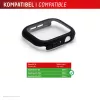 Ekrano apsauga PanzerGlass Displex 10H, skirta Apple Watch SE3/SE2/SE (40 mm) – pilnas korpusas, IP68, užsegama, juoda matinė