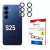 Displex Full Cover Camera Lens Glass Samsung Galaxy S25, 10H, Viso fotoaparato apsauga, Greitas montavimas, 2 vnt.