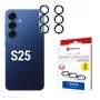 Displex Full Cover Camera Lens Glass Samsung Galaxy S25, 10H, Viso fotoaparato apsauga, Greitas montavimas, 2 vnt.