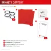Displex Full Cover kameros objektyvo stiklas iPhone 16/16 Plus/17, 10H, pilna kameros apsauga, greitas montavimas, 2 vnt.