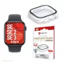 PanzerGlass Displex 10H grūdinto stiklo pilno korpuso dėklas Apple Watch SE/SE2/SE3 44mm, IP68, užsegamas, permatomas