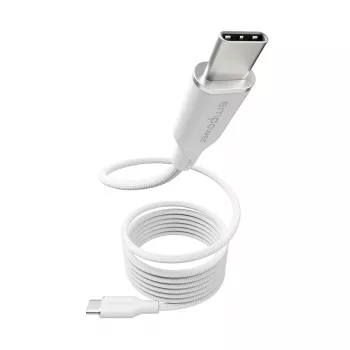 PanzerGlass empower™ by ® Magnetic 240W USB-C į USB-C kabelis | USB 2.0 | 1,5 m | Sidabrinė balta