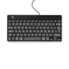 Ergonominė klaviatūra R-Go Tools R-Go Compact Break, kompaktiška klaviatūra su pertraukų programine įranga, AZERTY (FR), laidinė, juoda