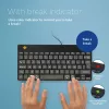 Ergonominė klaviatūra R-Go Tools R-Go Compact Break, kompaktiška klaviatūra su pertraukų programine įranga, AZERTY (FR), laidinė, juoda