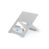 R-Go Tools Laptop stovas R-Go Riser Flexible, reguliuojamas sulankstomas nešiojamojo kompiuterio stovas, ergonomiškas, Hylite aliuminis, sidabrinis