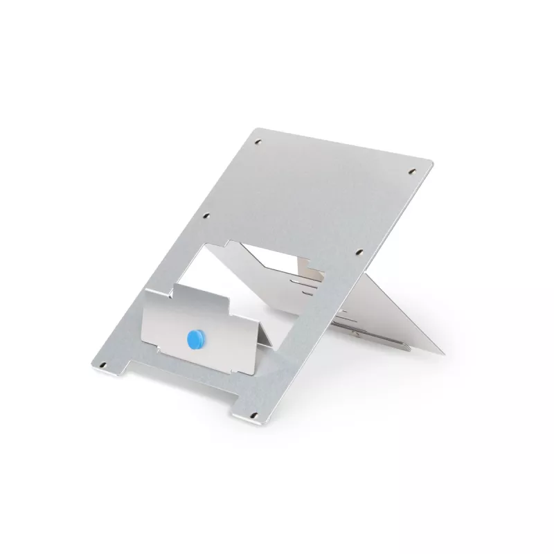 R-Go Tools Laptop stovas R-Go Riser Flexible, reguliuojamas sulankstomas nešiojamojo kompiuterio stovas, ergonomiškas, Hylite aliuminis, sidabrinis