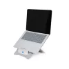 R-Go Tools Laptop stovas R-Go Riser Flexible, reguliuojamas sulankstomas nešiojamojo kompiuterio stovas, ergonomiškas, Hylite aliuminis, sidabrinis