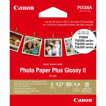 Canon PP-201 Glossy II fotopopierius Plus 3,5 x 3,5 col. – 20 lapų