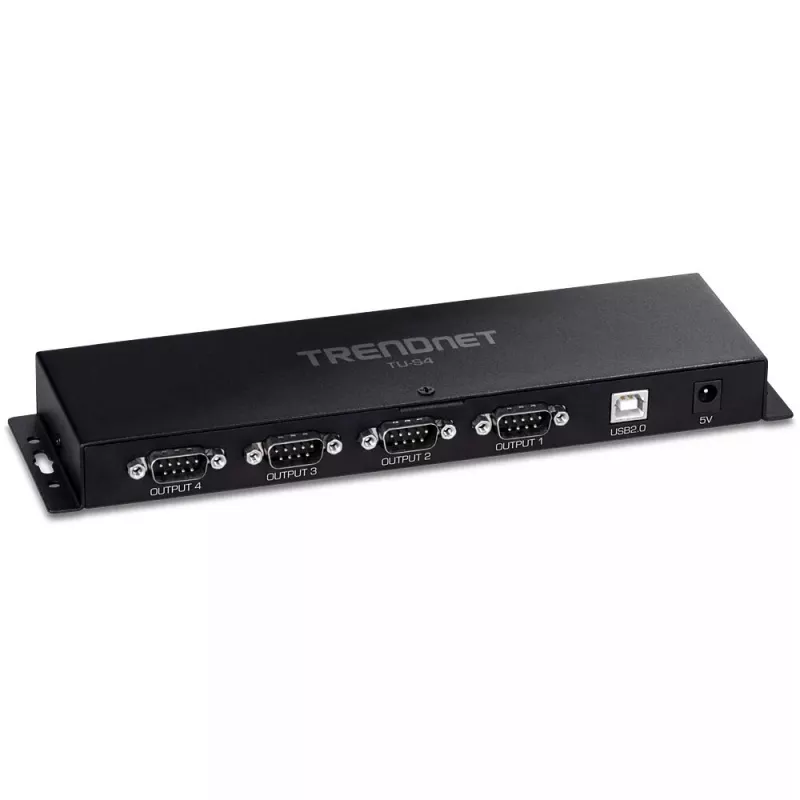Sąsajos plokštės adapteris RS-232 Trendnet TU-S4 USB Type-B lizdas juodas