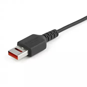 StarTech.com 3 pėdų (1 m) saugus įkrovimo laidas – USB-A į Micro USB duomenų blokavimo tik įkrovimui skirtas laidas – tik maitinimo įkroviklio laidas telefonui / planšetei – duomenų blokavimo USB apsaugos adapterio laidas