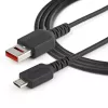 StarTech.com 3 pėdų (1 m) saugus įkrovimo laidas – USB-A į Micro USB duomenų blokavimo tik įkrovimui skirtas laidas – tik maitinimo įkroviklio laidas telefonui / planšetei – duomenų blokavimo USB apsaugos adapterio laidas