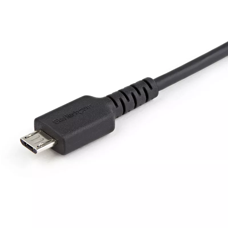 StarTech.com 3 pėdų (1 m) saugus įkrovimo laidas – USB-A į Micro USB duomenų blokavimo tik įkrovimui skirtas laidas – tik maitinimo įkroviklio laidas telefonui / planšetei – duomenų blokavimo USB apsaugos adapterio laidas