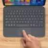 ZAGG klaviatūra Pro Keys su jutikline dalimi-Apple-iPad 10.2-Juoda/Pilka-Vokiška