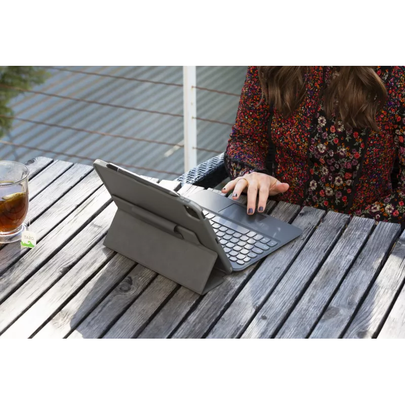 ZAGG klaviatūra Pro Keys su jutikline dalimi-Apple-iPad 10.2-Juoda/Pilka-Vokiška