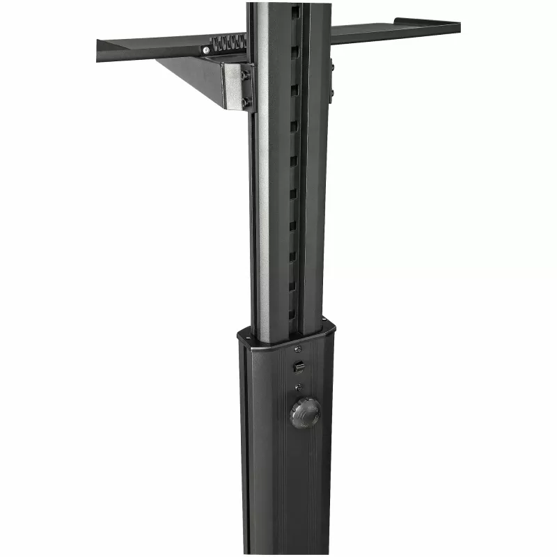 StarTech.com mobilioji darbo stotis su monitoriaus laikikliu, CPU/PC laikikliu, klaviatūros dėklu - ergonomiška, reguliuojamo aukščio stalinė kompiuterių vežimėlis - ratinė mobili stovima darbo stotis