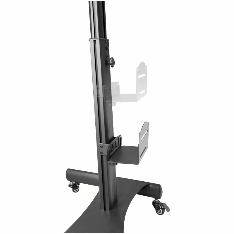 StarTech.com mobilioji darbo stotis su monitoriaus laikikliu, CPU/PC laikikliu, klaviatūros dėklu - ergonomiška, reguliuojamo aukščio stalinė kompiuterių vežimėlis - ratinė mobili stovima darbo stotis