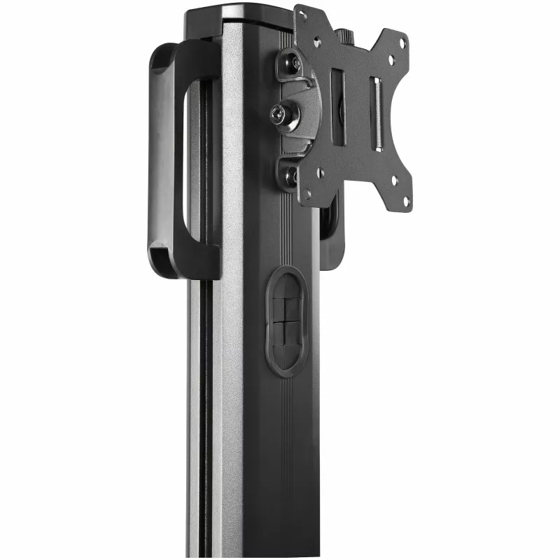 StarTech.com mobilioji darbo stotis su monitoriaus laikikliu, CPU/PC laikikliu, klaviatūros dėklu - ergonomiška, reguliuojamo aukščio stalinė kompiuterių vežimėlis - ratinė mobili stovima darbo stotis