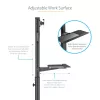 StarTech.com mobilioji darbo stotis su monitoriaus laikikliu, CPU/PC laikikliu, klaviatūros dėklu - ergonomiška, reguliuojamo aukščio stalinė kompiuterių vežimėlis - ratinė mobili stovima darbo stotis