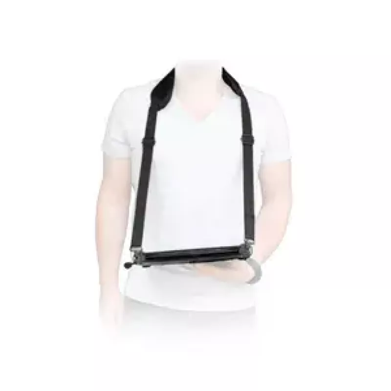 Pečių diržas Mobilis ERGONOMIC SHOULDER STRAP Nešiojamas kompiuteris Juoda Karabinas