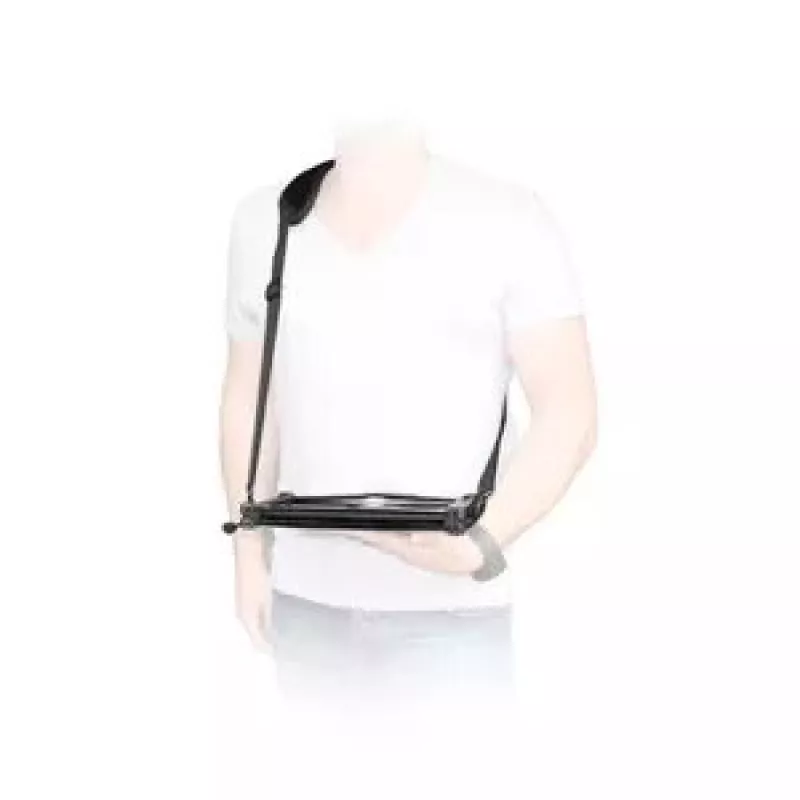 Pečių diržas Mobilis ERGONOMIC SHOULDER STRAP Nešiojamas kompiuteris Juoda Karabinas