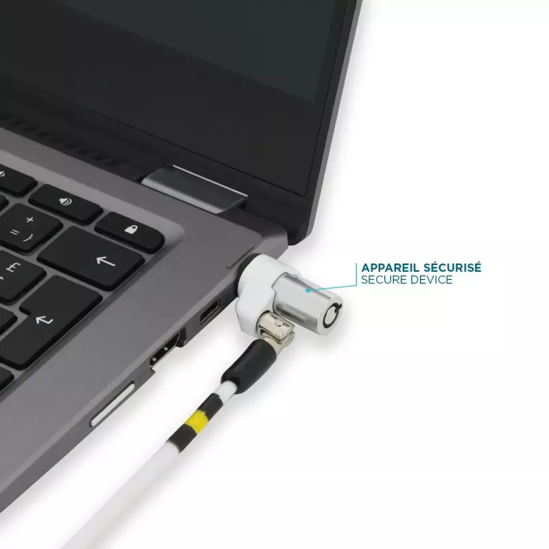 Plonas pasukamas apsauginis užraktas Mobilis 001325 T Lock baltas