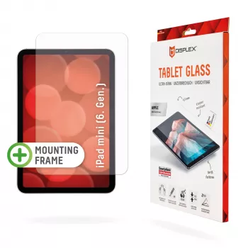 Displex Tablet Glass (9H) Apple iPad mini 8,3 col. (6 kartos), Eco tvirtinimo rėmelis, nedūžtantis, itin plonas, nematomas